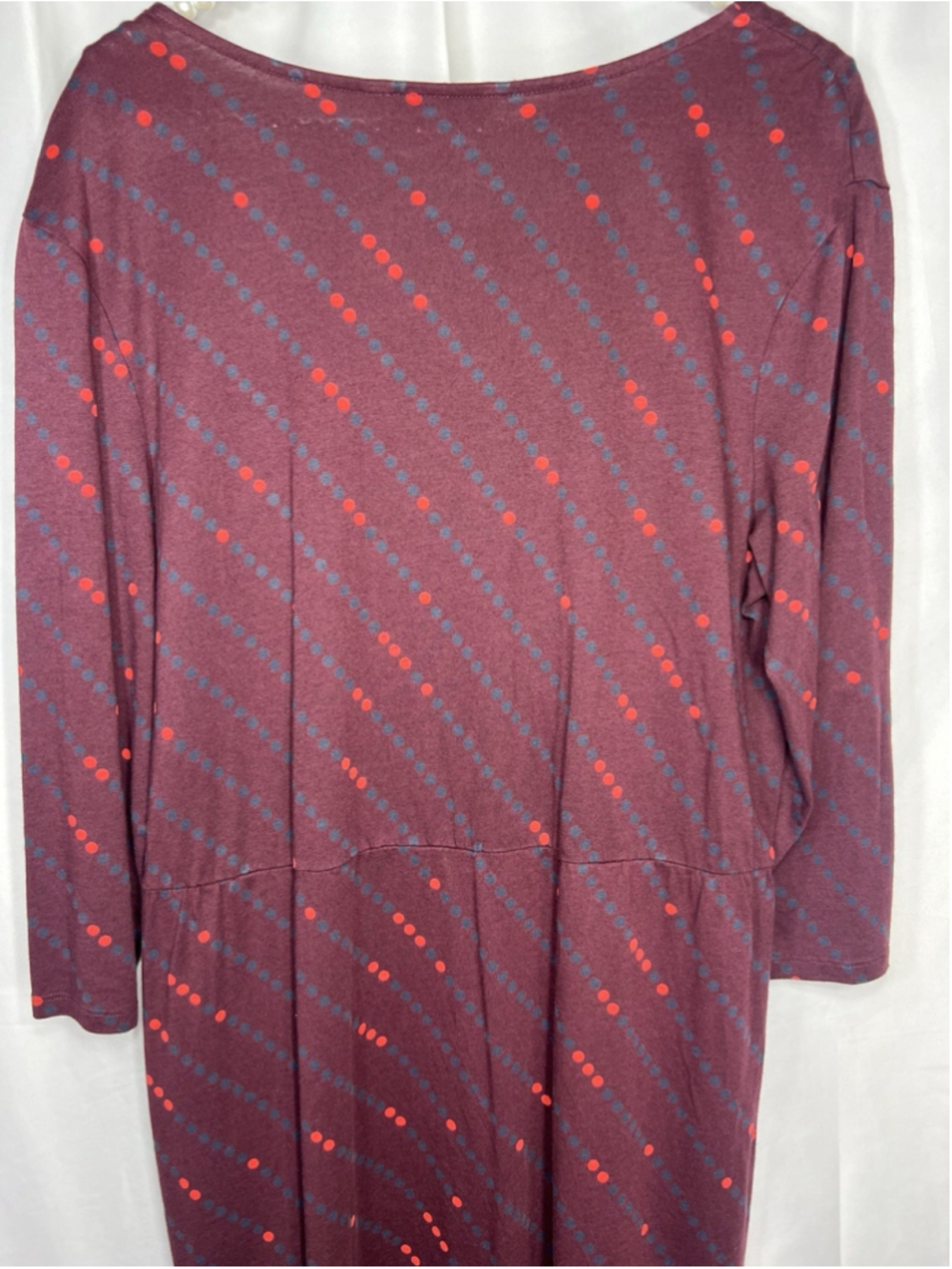 Boden Womens 10L Cressida Faux Wrap Dress 3/4 Sleeve Stretch V Neck Knee Length - Picture 7 of 11